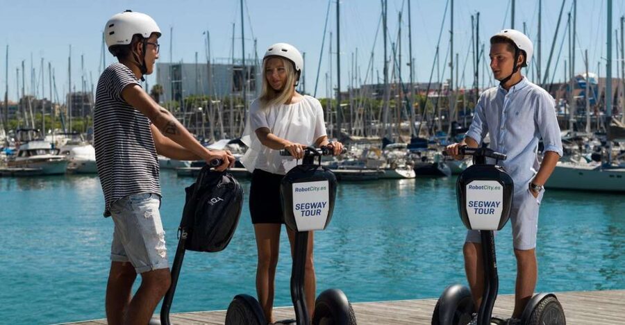Barcelona: Private Gaudi Guided Segway Tour - Robot City Check-In: Helmets, Storage, and a Clean Start