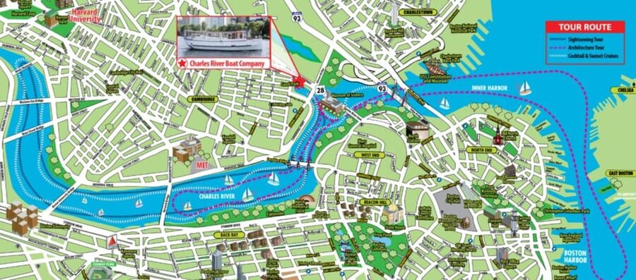 Boston: Harbor and Charles River Architecture Boat Tour - Getting to the boat: CambridgeSide Mall and the Lechmere Canal start
