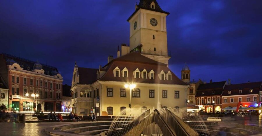 Brasov: Candlelight Tour of Medieval Architecture - The Black Church at night: gothic-baroque drama with real context