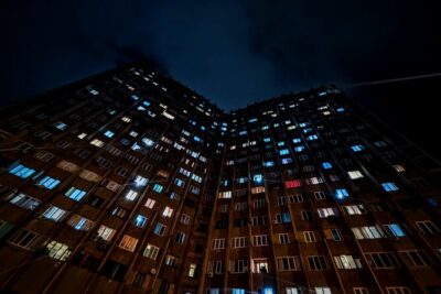 Brutal Tbilisi — Night Edition: Dark Side of Soviet Architecture - Arashenda Building: the unfinished Hotel Odishi that became shelter