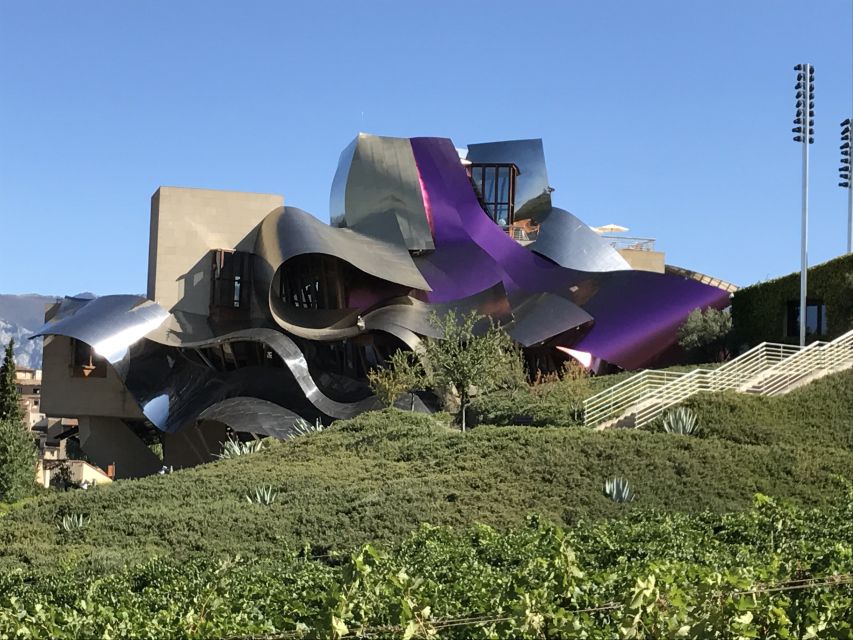 From Bilbao: Rioja Architecture and Wine Tour - Winery overbooking plan: you still get 4 wines and mountain views