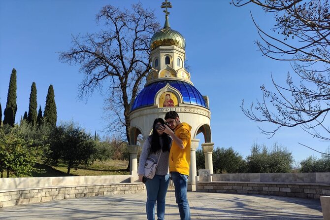 Podgorica Car Trip - Architecture, History, Wine tasting, Churches, Doclea city - Dajbabe Monastery: the cave church shaped like a cross