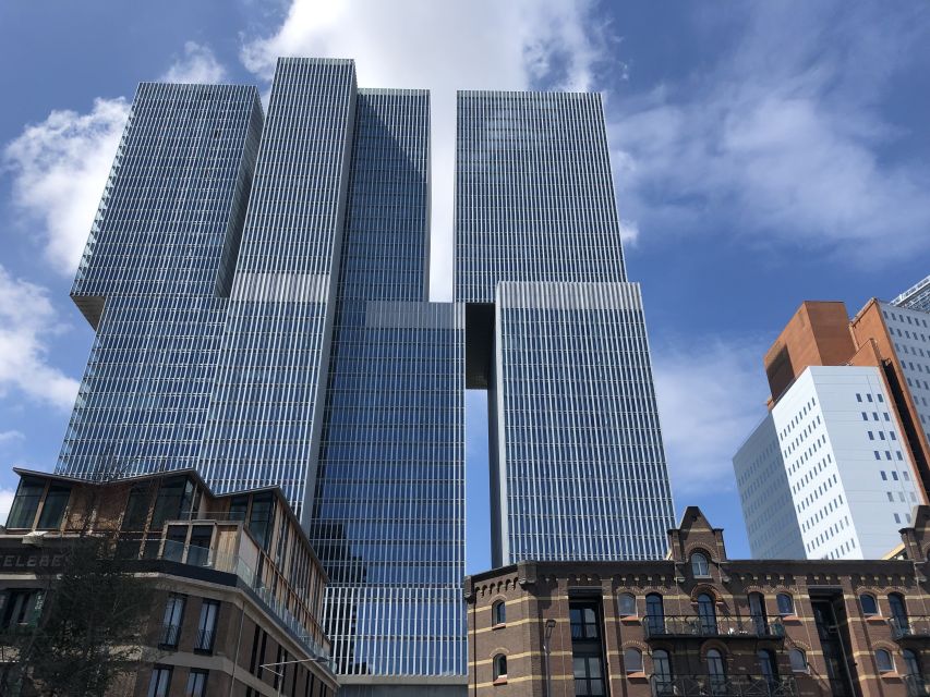 Rotterdam Architecture: Centre and South Bank with watertaxi - St. Laurens Church to the Markthal: design meets daily routine